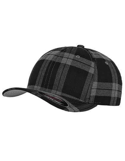 Flexfit Tartan Plaid Cap — Black