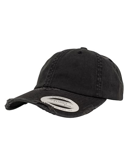 Low Profile Destroyed Cap — Black