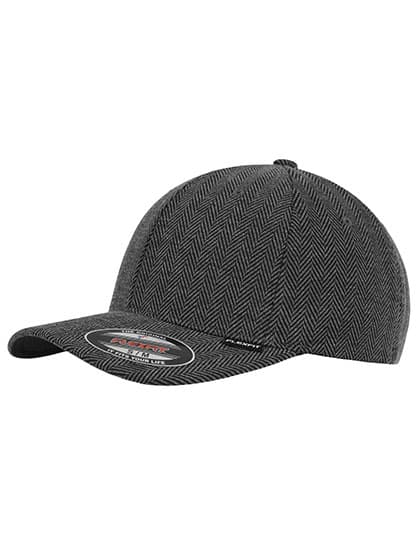 Heringbone Melange Flexfit — Black