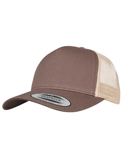 5-Panel Retro Trucker 2-Tone Cap — Brown