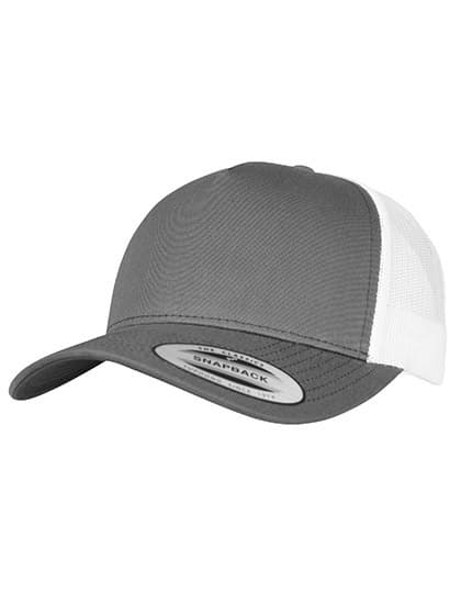 5-Panel Retro Trucker 2-Tone Cap — Charcoal