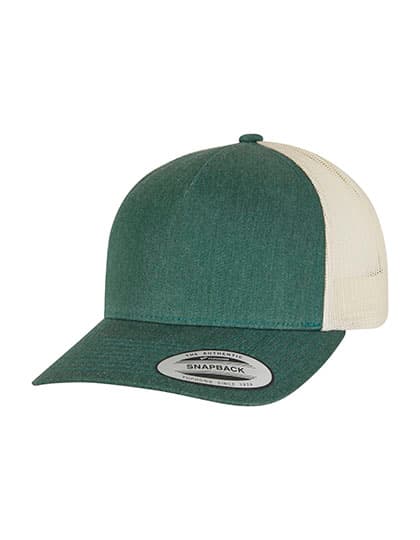 5-Panel Retro Trucker 2-Tone Cap — Green