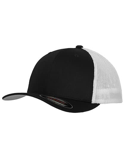 Flexfit Mesh Trucker 2-Tone Cap — Black