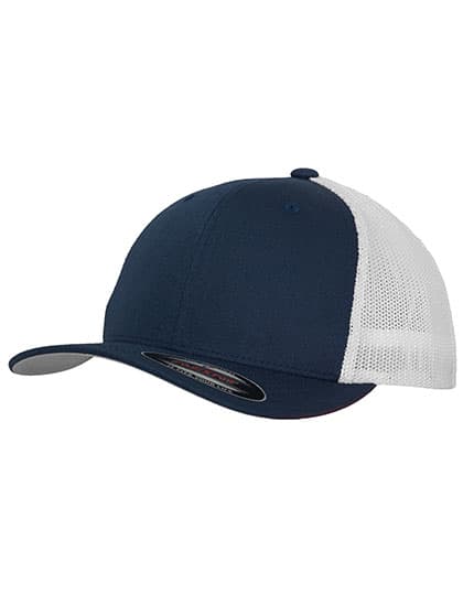 Flexfit Mesh Trucker 2-Tone Cap — Navy