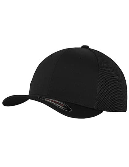 Flexfit Tactel Mesh Cap — Black