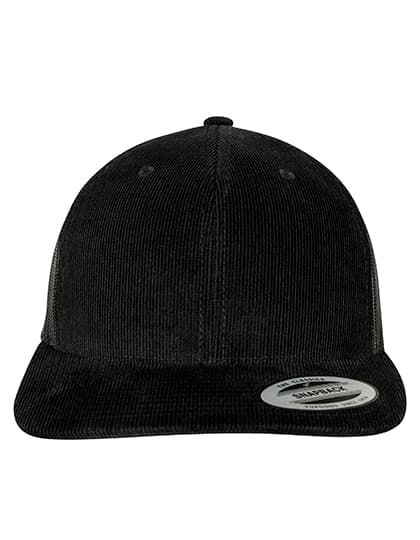 Corduroy Retro Trucker — Black