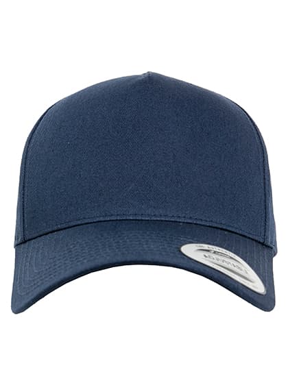 5-Panel Curved Classic Snapback — Navy