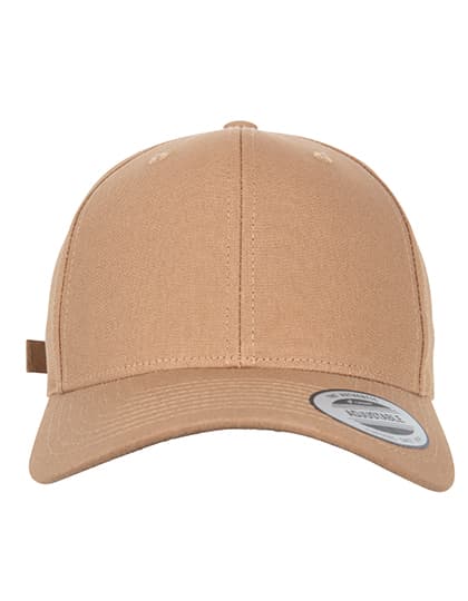 6-Panel Curved Metal Snap Cap — Croissant