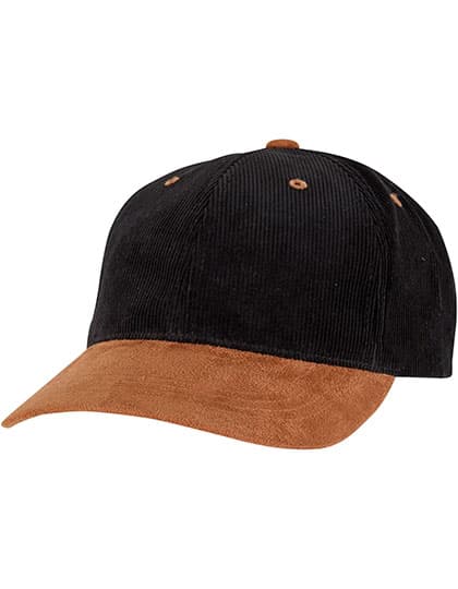 Corduroy Suede Cap — Black