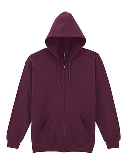 Heavy Blend™ Adult Full Zip Hooded Sweatshirt — Maroon