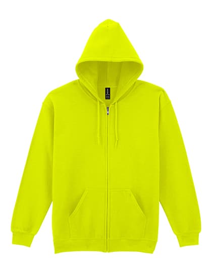 Heavy Blend™ Adult Full Zip Hooded Sweatshirt — Safety Green