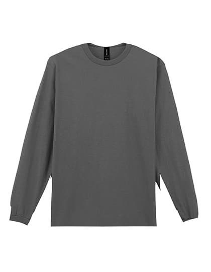 Ultra Cotton™ Long Sleeve T-Shirt — Charcoal (Solid)
