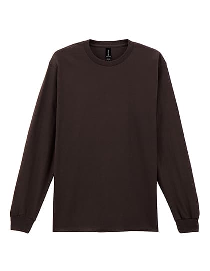 Ultra Cotton™ Long Sleeve T-Shirt — Dark Chocolate