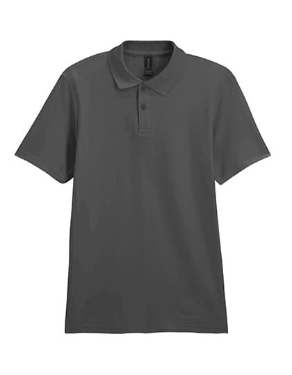 Softstyle® Adult Piqué Polo — Charcoal (Solid)