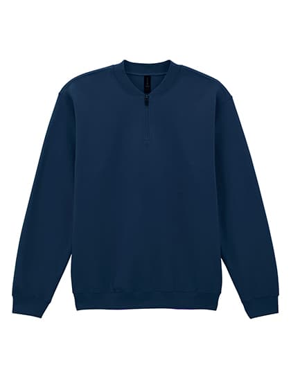 Softstyle® Midweight Adult Fleece 1/4 Zip Sweatshirt — Navy