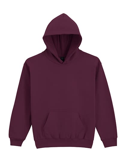 Softstyle® Midweight Fleece Youth Hoodie — Maroon