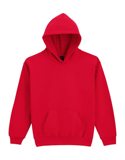 Softstyle® Midweight Fleece Youth Hoodie — Red