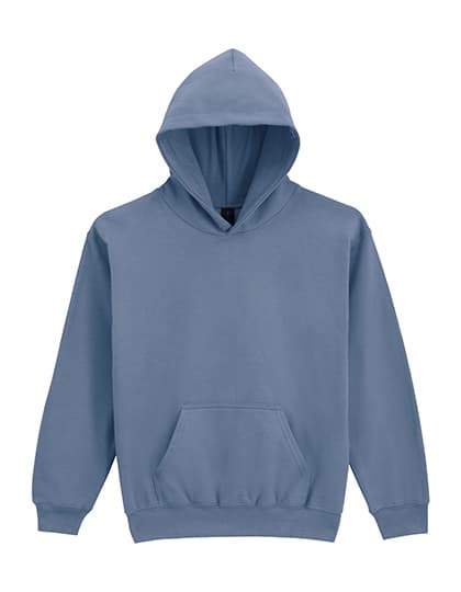 Softstyle® Midweight Fleece Youth Hoodie — Stone Blue
