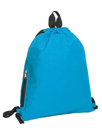 Drawstring Bag Join — Cyan