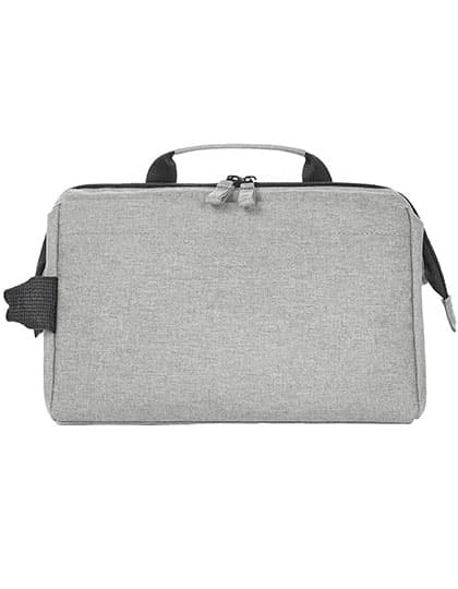 Zip Bag Circle — Light Grey Melange