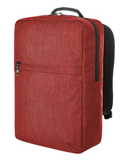Notebook Backpack Europe — Red Melange