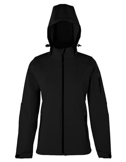 Women´s Hooded Soft-Shell Jacket — Black