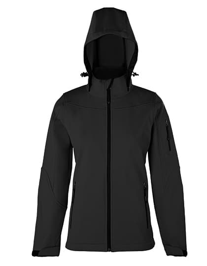 Women´s Hooded Soft-Shell Jacket — Dark Grey