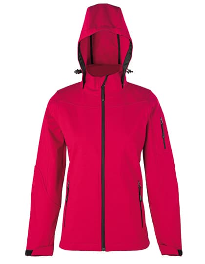 Women´s Hooded Soft-Shell Jacket — Red