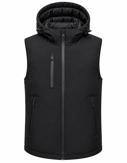 Men’s High Performance Winter Softshell Vest — Black