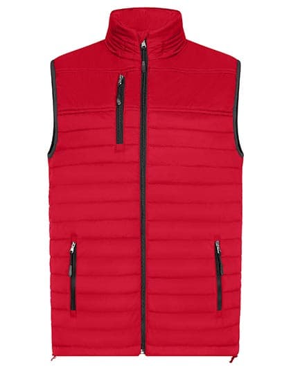Men´s Hooded Performance Body Warmer — Red