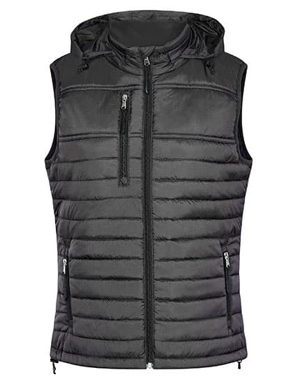 Women´s Hooded Performance Body Warmer — Dark Grey