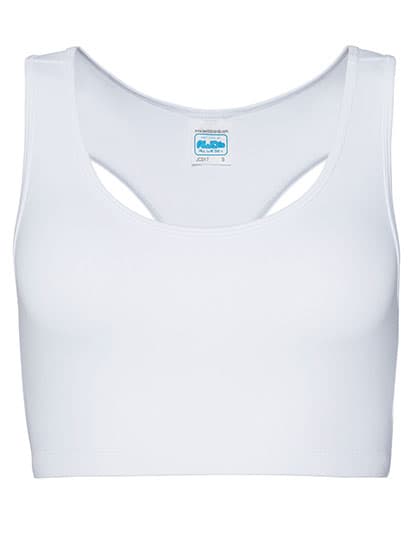 Women´s Cool Sports Crop Top — Arctic White