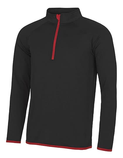 Men´s Cool 1/2 Zip Sweat — Jet Black