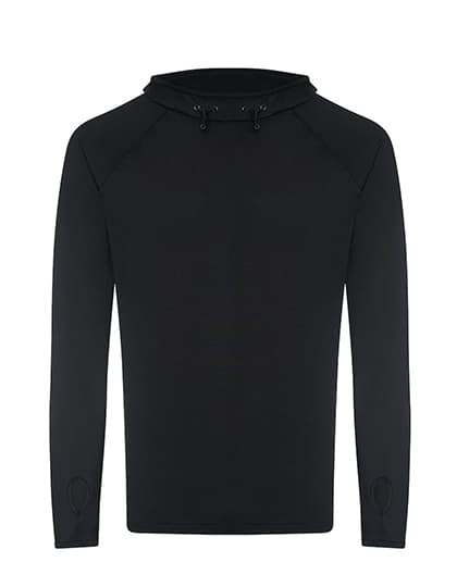 Men´s Cool Cowl Neck Top — Jet Black