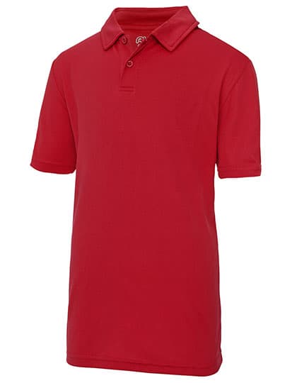 Kids´ Cool Polo — Fire Red