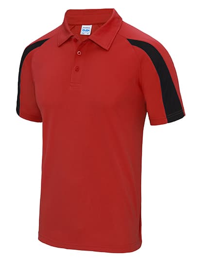 Contrast Cool Polo — Fire Red