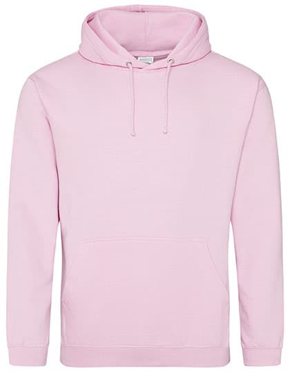 College Hoodie — Baby Pink