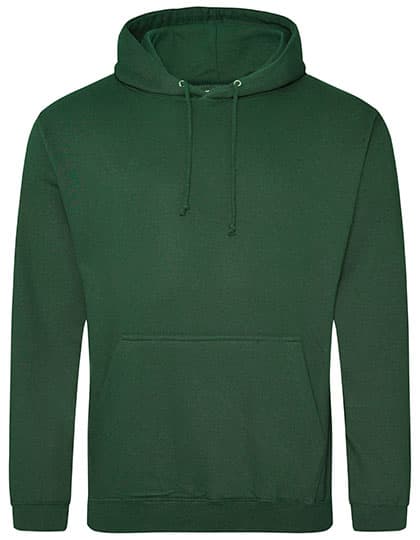 College Hoodie — Bottle Green