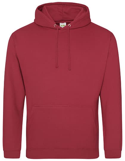 College Hoodie — Brick Red