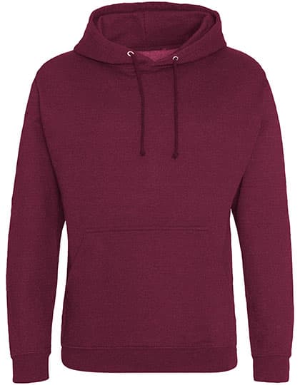 College Hoodie — Burgundy Smoke