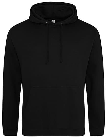 College Hoodie — Deep Black