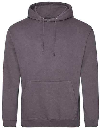 College Hoodie — Steel Grey (Solid)