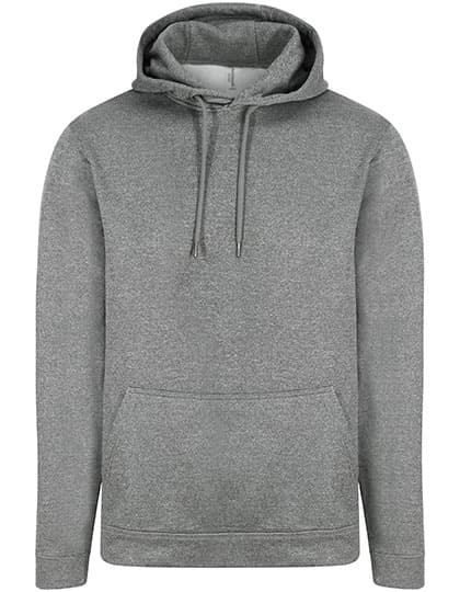 Sports Polyester Hoodie — Grey Melange
