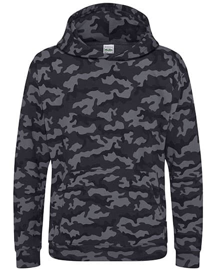 Kids´ Camo Hoodie — Black Camo