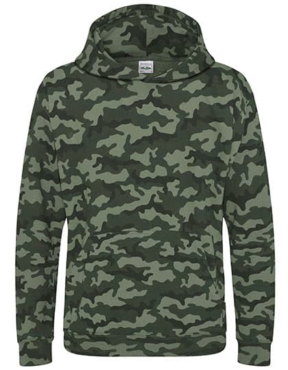 Kids´ Camo Hoodie — Green Camo