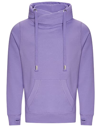 Cross Neck Hoodie — Digital Lavender