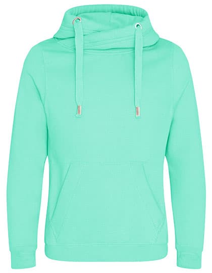 Cross Neck Hoodie — Peppermint