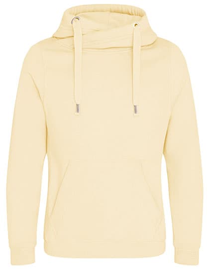 Cross Neck Hoodie — Vanilla Milkshake