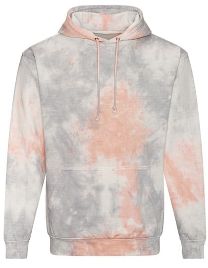 Tie-Dye Hoodie — Grey Pink Marble