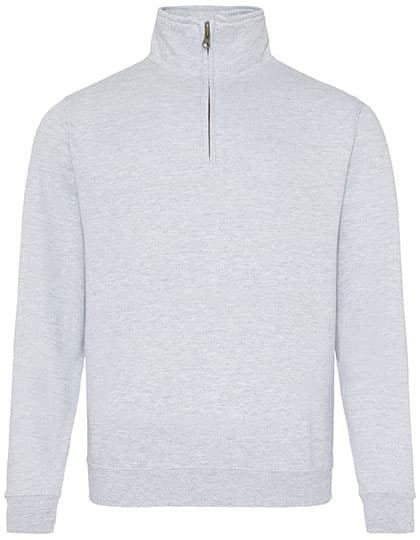 Sophomore 1/4 Zip Sweat — Heather Grey